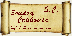 Sandra Čupković vizit kartica